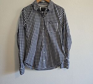 Abercrombie & Fitch Black and White Checkered Shirt